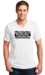 Picture of What's Your Story Men's V-Neck Cotton Tee
