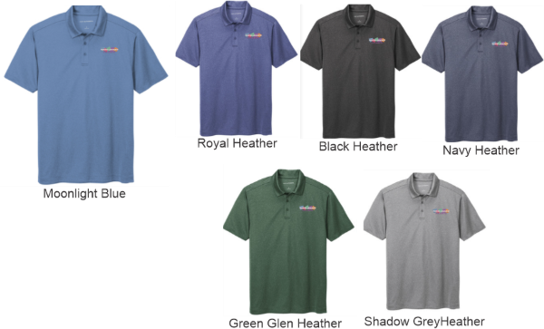 Picture of Pediatric Associates Men's Heathered Performance Polo