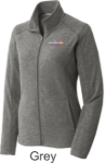 Picture of Pediatric Associates Ladies Heathered Microfleece Full Zip Jacket