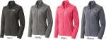 Picture of Pediatric Associates Ladies Heathered Microfleece Full Zip Jacket
