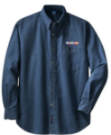 Picture of Pediatric Associates Men's Long Sleeve Denim Shirt