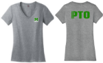 Picture of Mason PTO Ladies Grey Frost V-Neck T-Shirt