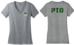 Picture of Mason PTO Ladies Grey Frost V-Neck T-Shirt