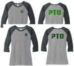 Picture of Mason PTO 3/4 Sleeve Ladies Raglan T-Shirt