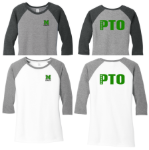 Picture of Mason PTO 3/4 Sleeve Ladies Raglan T-Shirt