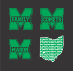 Picture of Mason Comets Car Decals