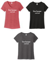 Picture of Kim Harper Salon Women's V-Neck TriBlend Tee