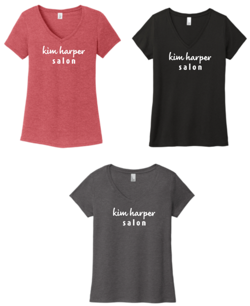 Picture of Kim Harper Salon Women's V-Neck TriBlend Tee