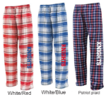 Picture of Kings Red Pom Text Pants Flannel