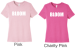 Picture of Bloom Bella Ladies Pink Tees