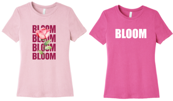 Picture of Bloom Bella Ladies Pink Tees