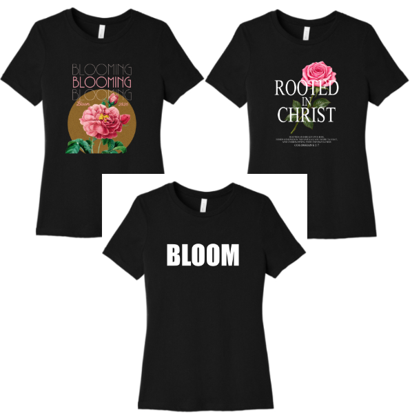 Picture of Bloom Bella Ladies Black Tees
