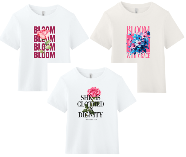 Picture of Bloom Bella Ladies Heavyweight Neutral Tees