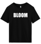 Picture of Bloom Bella Ladies Heavyweight Black Tees