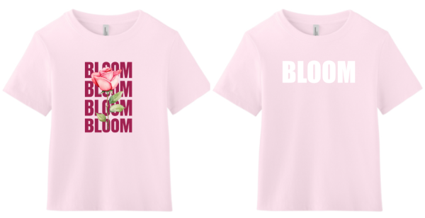 Picture of Bloom Bella Ladies Heavyweight Pink Tees